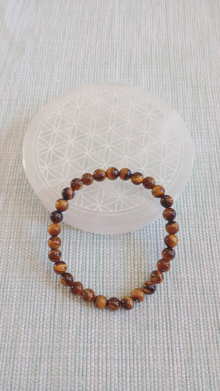 Bracelet Oeil de tigre 6mm