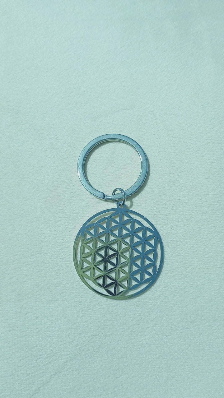 Porte-clés Fleur de vie