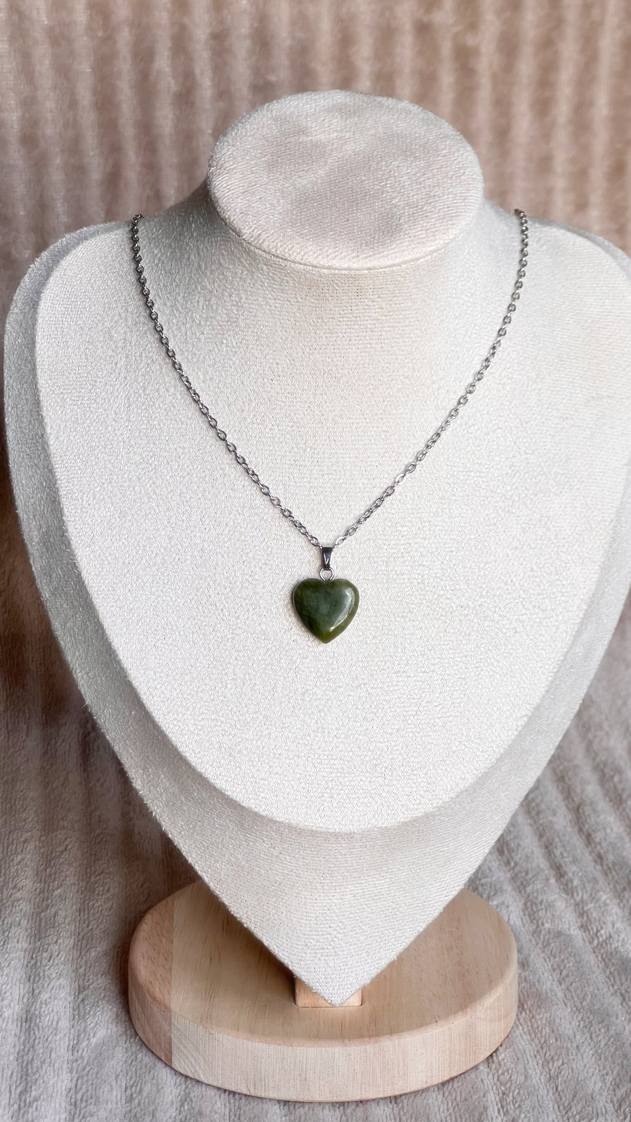 Collier cœur en Aventurine