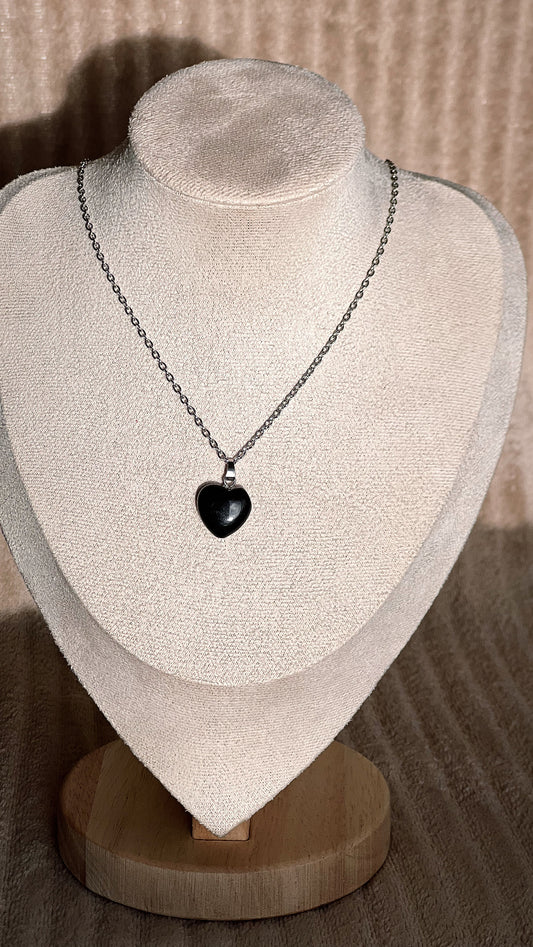 Collier cœur en Tourmaline