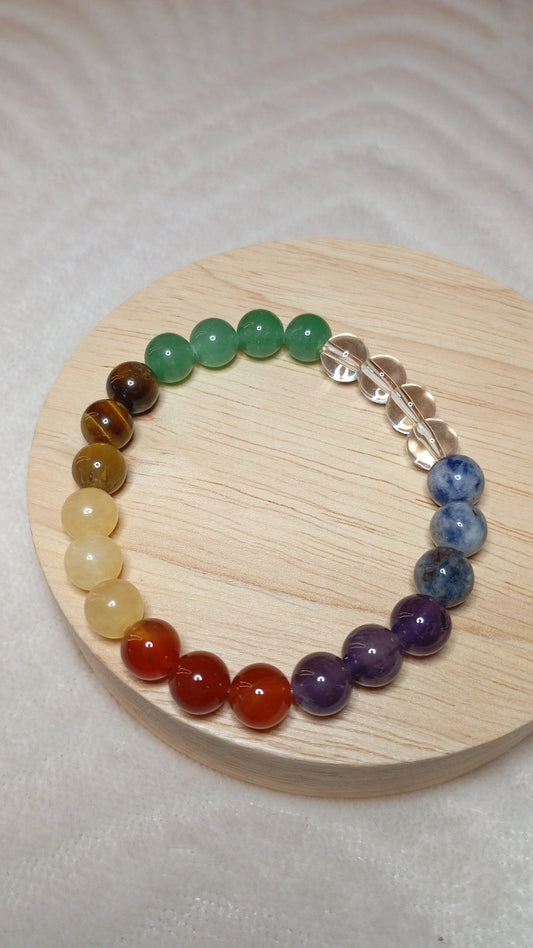 Bracelet 7 Chakras 8mm