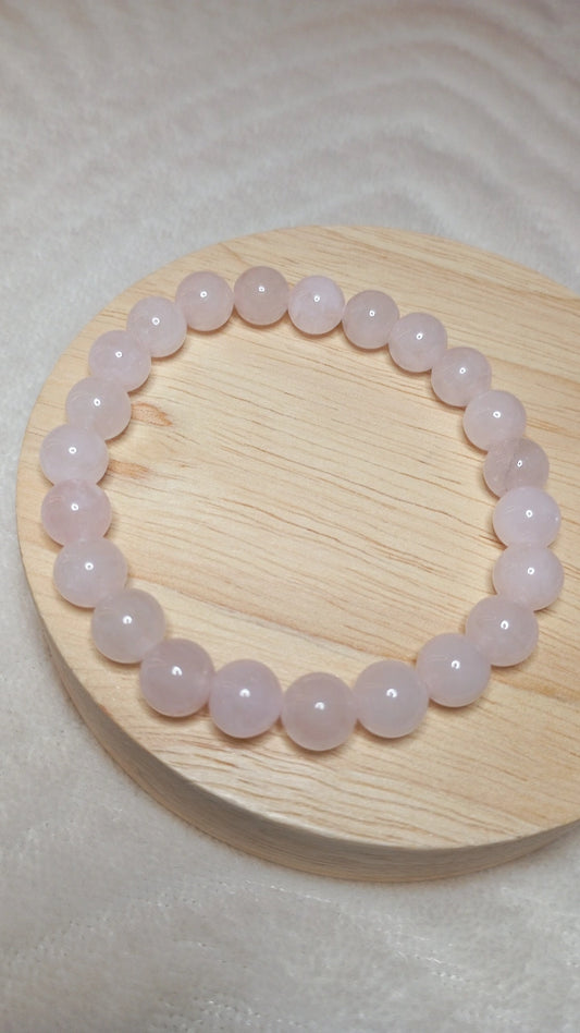 Bracelet en Quartz Rose 8mm