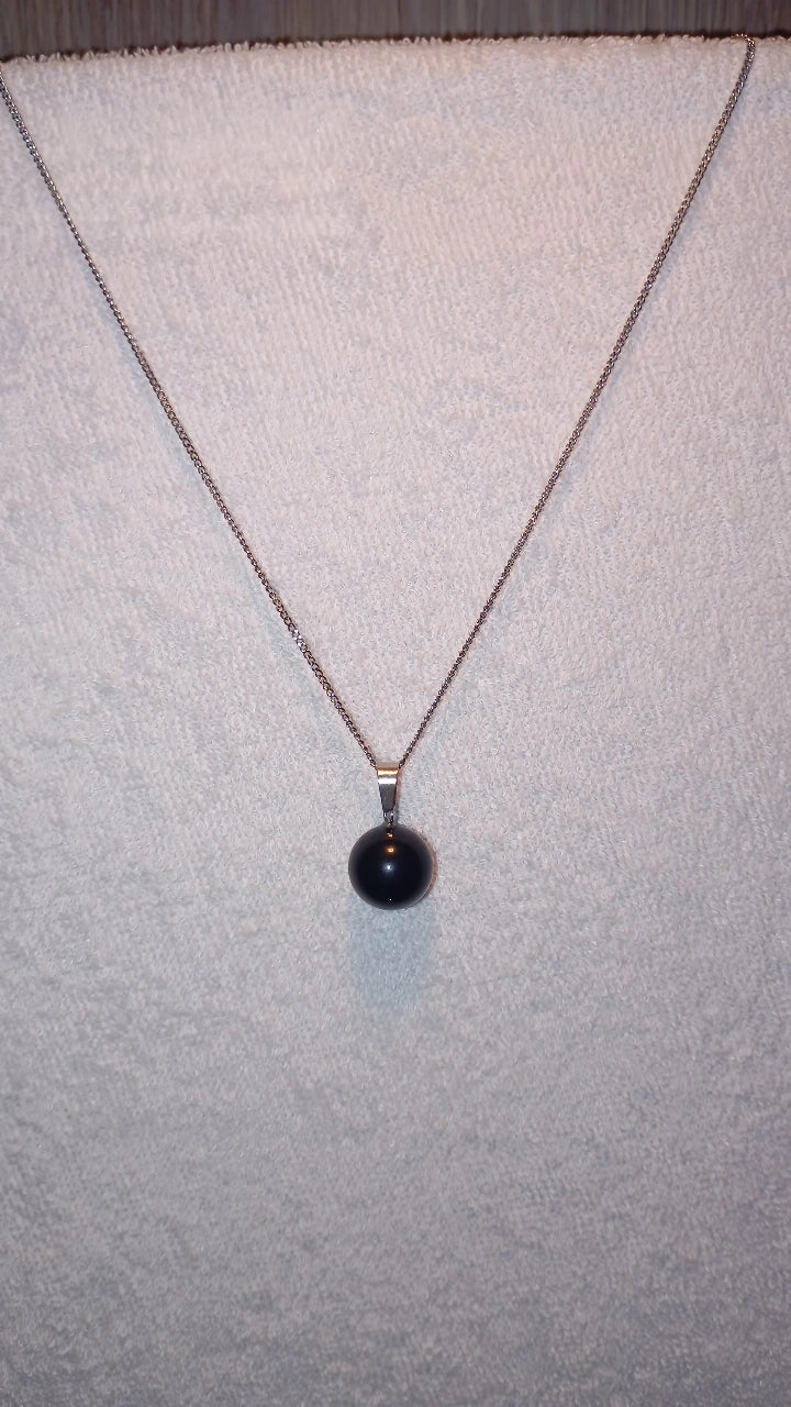 Collier Obsidienne noire