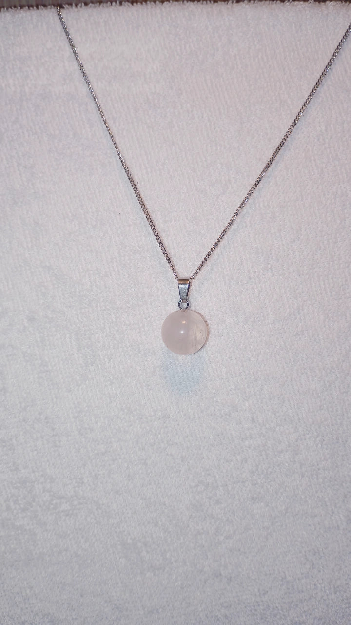 Collier Quartz rose