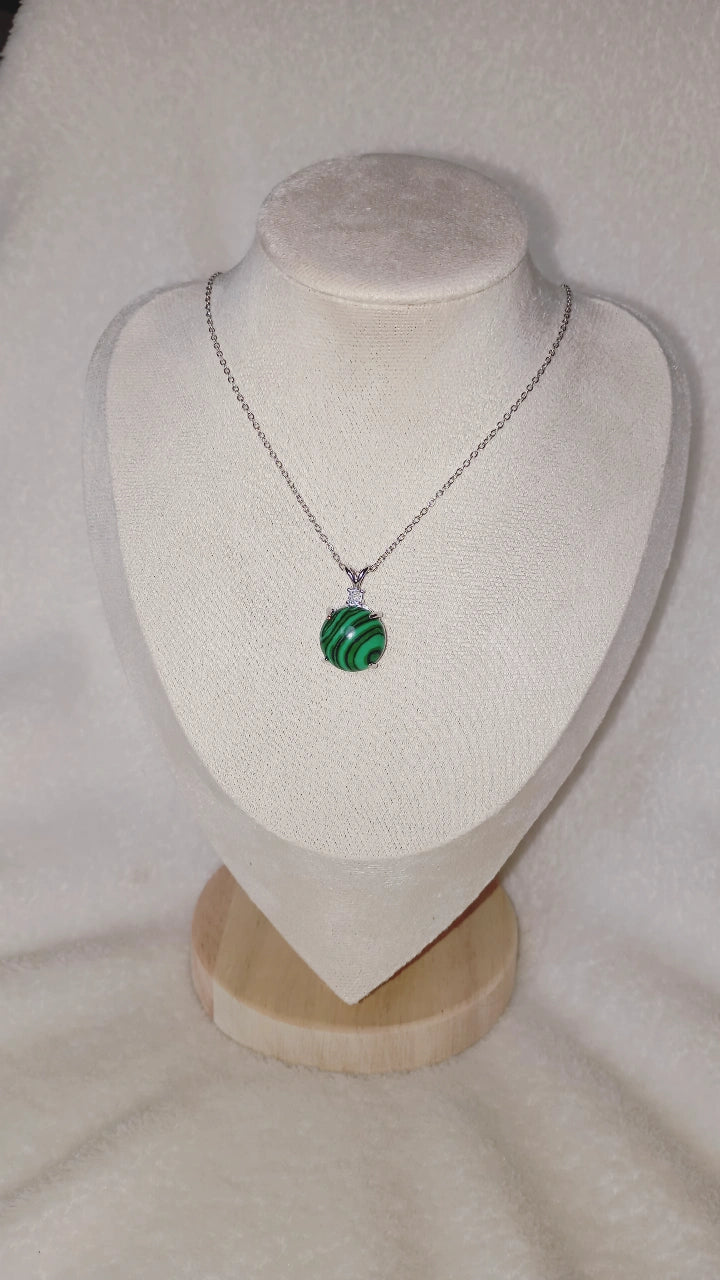 Collier étoile Malachite