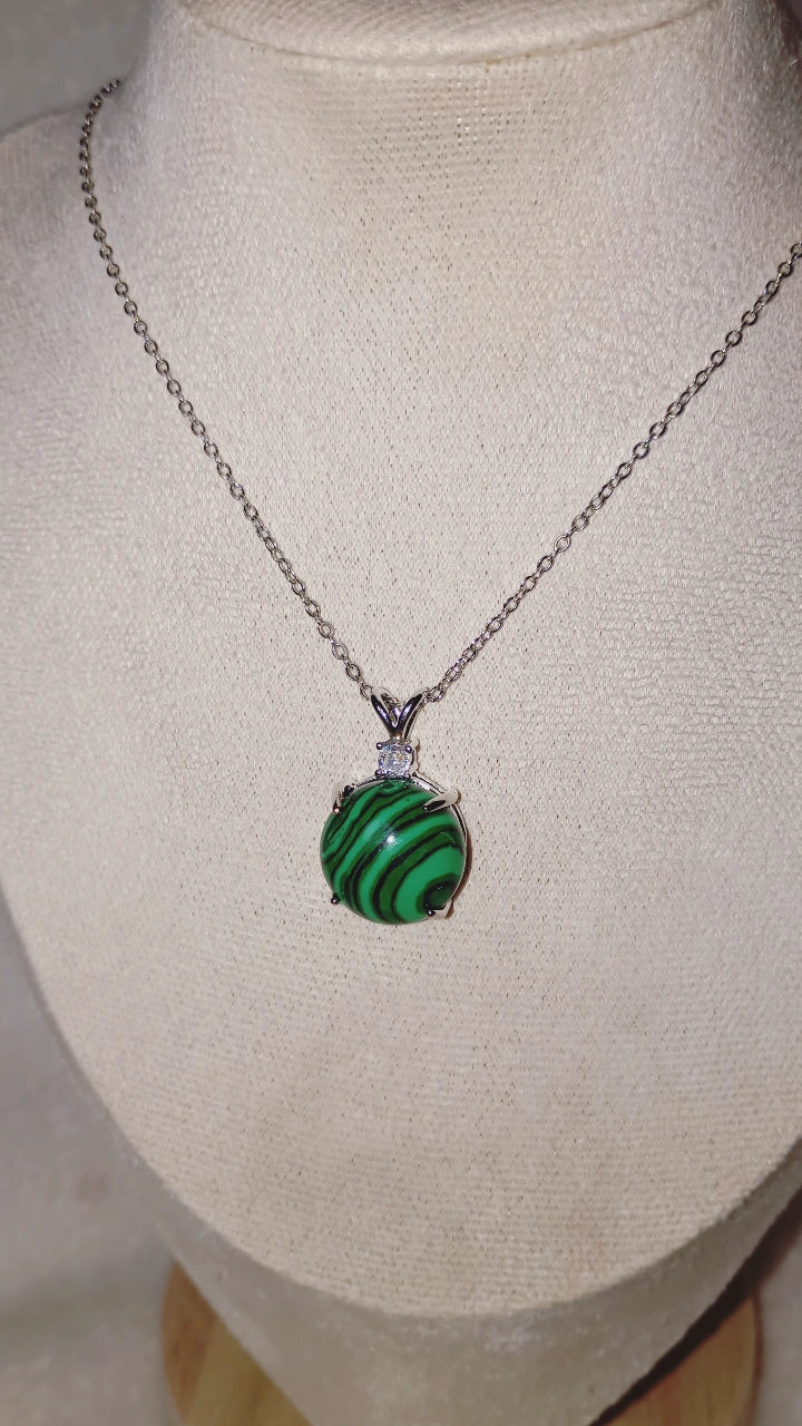 Collier étoile Malachite