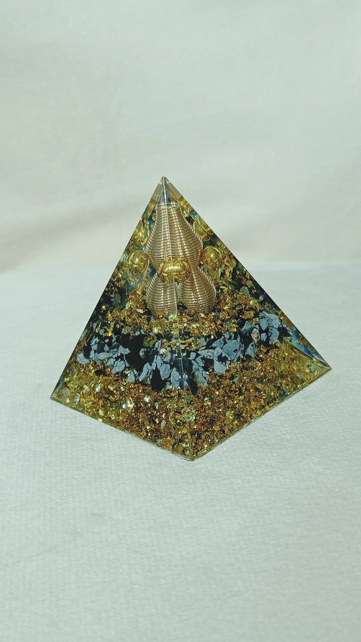 Orgonite en Obsidienne noir