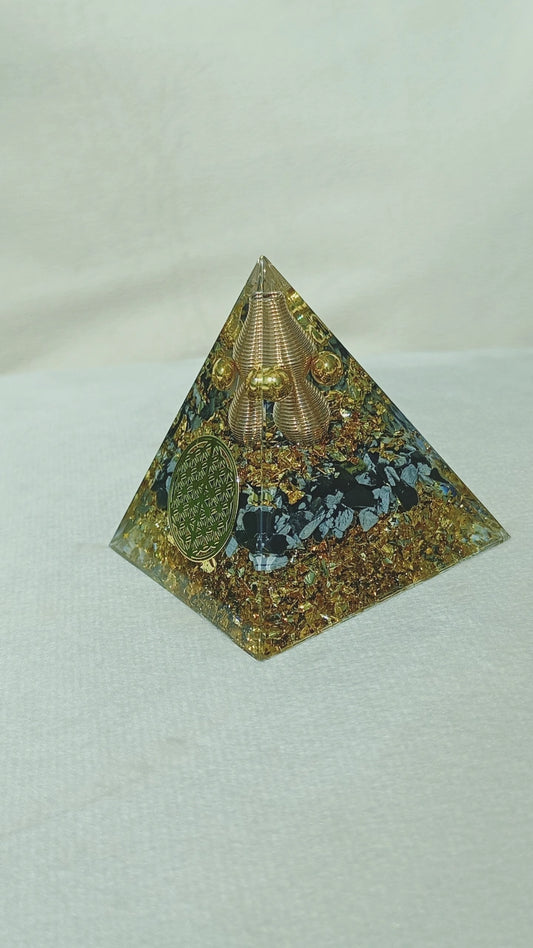 Orgonite en Obsidienne noir